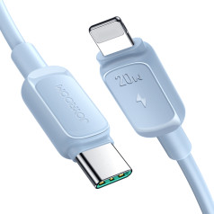 Kabelis iPhone USB-C - Lightning 20W 1,2m zils