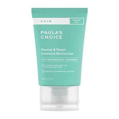 ‎Paula's Choice Paula's Choice CALM Rescue & Repair intensīvais nakts krēms - mazina apsārtumu un palīdz aizsargāt ādas barjeru - piemērots jutīgai ādai - ar heksapeptīdu-8 - normālai un sausai ādai - 60 ml