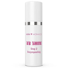 Aura Monaco BB Shine Enzyme Peeling 50 ml - Enzīmu pīlings sejai, plankumainai ādai, maiga tīrīšana, vienmērīga ādas krāsa pirms mikroadatīšanas