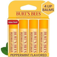 Burt's Bees 100% dabīgais lūpu balzams iepakojumā pa 4