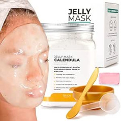 Brüun BRÜUN nolobāma želejveida maska, augstas kvalitātes veidojošs kliņģerīšu maskas pulveris sejas maskai, ideāli piemērots kosmetologiem, spa ādas kopšana, hidromaska