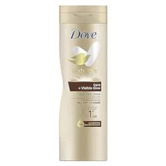 Dove Body Love ķermeņa losjons pašiedeguma losjons Care + Visible Glow 400 ml iepakojumā pa 6