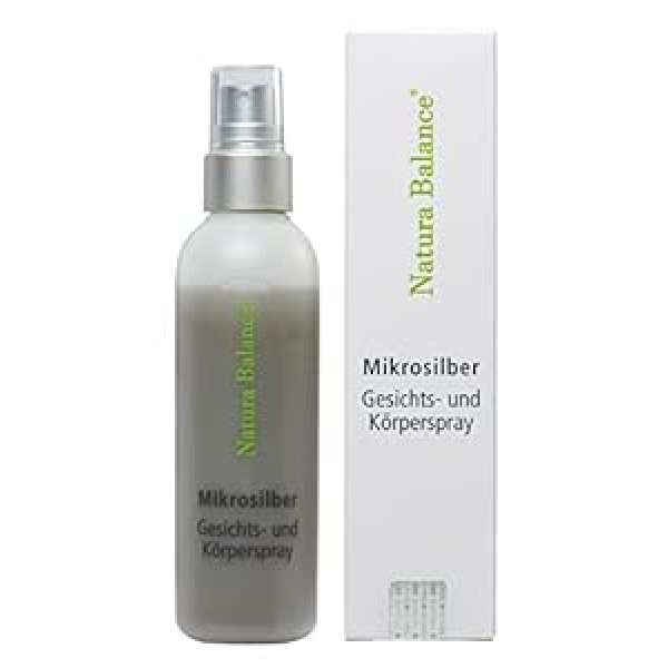 Natura Balance 3 x Microsilver sejas un ķermeņa aerosols 100 ml Microsilver Micro Silver Spray BG Aftersun Sunburn Sudraba krēms Sudraba Vegan