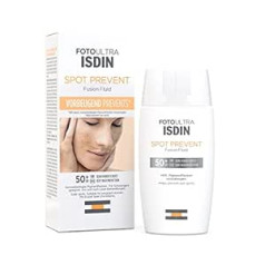 Isdin FotoUltra Spot Prevent SPF 50+, Fusion Fluid tekstūra, ļoti augsta aizsardzība, novērš pigmenta plankumu veidošanos, 50 ml