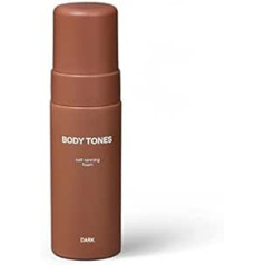 Body Tones Tan It Your Way Ķermeņa toņu pašiedeguma putas, pašiedeguma mitrums un pretnovecošanās, pašiedeguma putas, dabīgs iedegums (155 ml (1 iepakojumā), tumšs)