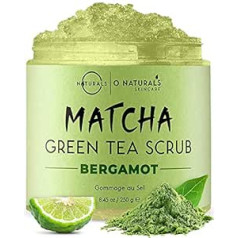 O Naturals Vīriešu ķermeņa skrubis Sāls ķermeņa skrubis sejai pīlings ķermenim Matcha un bergamotes pīlings sāls Nāves jūras sāls jūras sāls skrubis poru tīrītājs Melngalvju noņemšanas līdzeklis mitrinošs pret novecošanos 250 g