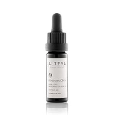 Alteya Organic Regenerating Eye Serum 10ml - USDA Organic Certified Pure Natural acu kontūru serums, pamatojoties uz terapeitiskas kvalitātes Damaskas rozes ēterisko eļļu