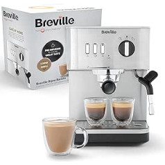 Breville Bijou Barista Portafilter Machine, автоматическая и ручная, полностью автоматическая эспрессо-машина/кофемашина для капучино и кофе латте, насос с да