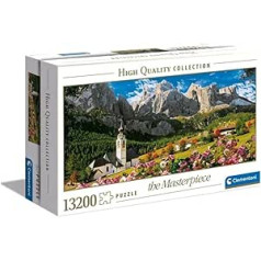 Clementoni 38007 Sella Group Dolomites — puzle 13 200 gabali, prasmju spēle visai ģimenei, mīkla pieaugušajiem no 14 gadiem