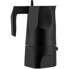 Alessi Ossidiana MT18/3 B - Design-Espresso-Kaffemaschine, из Aluminiumguss, 3 Tassen