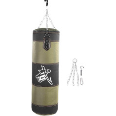 DEWIN Empty Training Boxing Hook Kick Sandbag Fight Karate Punch Punching Sandbag smilšu maiss, pieejami 4 izmēri (80 cm zaļš)