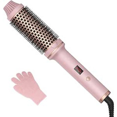 1.5 in Thermal Brush, Hot Air Brush, Hair Styling Curling Brush, 38 mm Volume Hair Comb, Round Brush, Hot Brush, LCD Display, 120-210°C, Dual Tension Styling Brushes for Travel, Christmas Gifts for