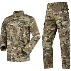 LNFINTDO vīriešu taktiskais uzvalks kaujas jaka un airsoft bikšu komplekts Camo Woodland Hunting ACU uniforma kara spēle armijas militārais daudzkameru peintbola šaušanas aprīkojums