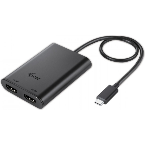 Usb-c dual hdmi video adapteris 2x hdmi ports 4k ultra hd thunderbolt3 saderīgs