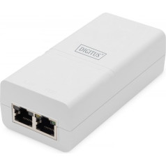 Barošanas avots/adapteris poe+ 802.3at, maks. 52v 30w gigabit 10/100/1000 mbps, aktīvs, balts