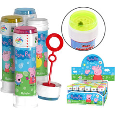 Ziepju burbuļi 60 ml Peppa Pig displejs 36 gab.