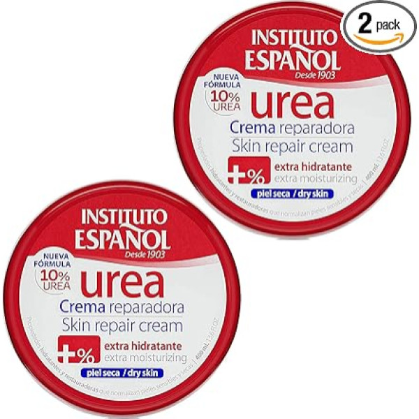 Instituto Espanol Urea Advanced Repair Cream Urea sausas ādas atjaunojošs krēms ķermeņa krēms sejas krēms roku krēms ķermeņa krēms 2 x 400 ml