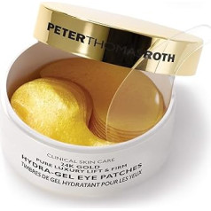 Peter Thomas Roth Care 24K Gold Pure Luxury Lift & Firm Hydra-Gel acu plāksteri ar 60 gabaliņiem iepakojumā