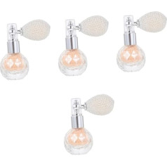 Minkissy Pack of 4 Body Airbag Powder Face Tools Cosmetic Sequins Makeup Powder Sprayer Highlighter Spray Bottle Sparkle Highlighter Sprayer High Bride Glass Symphony