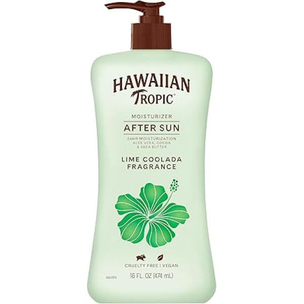 Cherioll Hawaiian Tropic Lime Coolada mitrinošs losjons pēc sauļošanās, 16 unces, Playtex/Banana Boat