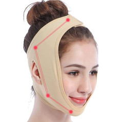 2 x Facelifting V-Face Meter Sleep Double Chin Lifting Firming Instrument Face Massager Facelifting Paste Beauty Tool Facelifting Bandage Sleep Shape M Facelifting