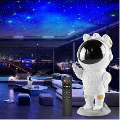 Wiedalk Astronaut Galaxy Projector Starry Sky Night Light, Astronaut LED Star Projector with Mist, Timer and Remote Control, for Bedroom and Ceiling Projector, Gifts for Children and Adults