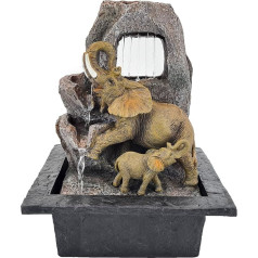 ABC Home Indoor Fountain Elephants LEDs