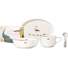 ASA 38953314 Children's Crockery Set, Porcelain, White