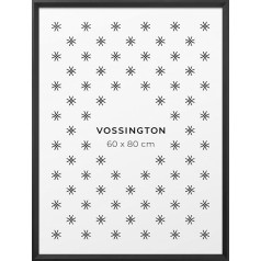 Vossington Picture Frame 60 x 80 cm Black - moderns rāmis ar slīpētām malām - plakātu rāmis - liels - rāmis 1 attēlam, plakātam vai puzlei 60 x 80 cm formātā (80 x 60 cm)