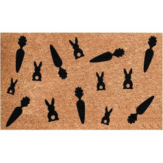 Lieldienu iekštelpu I Saw That Happy Easter Bunny Print Welcome Mats Outdoor Doormat Indoor Floor Mats for Entryway Lily