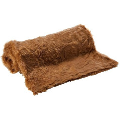 Auduma materiāls no mākslīgās kažokādas Camel Brown - Camel Brown, 1 m - 150 cm x 100 cm