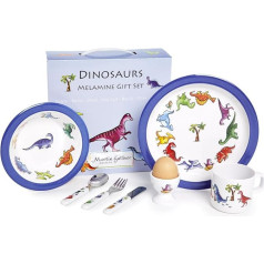 7 Piece Children's Melamine Gift Set -DINOSAURS