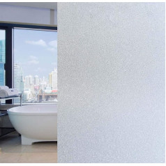 Arthome 90 cm x 254 cm Wall Decoration Privacy Film Frosted Glass Film Glass Window Sticker Static Adhesive Anti-UV No Gule Non-Adhesive for Living Room Bathroom Bedroom Kitchen Office