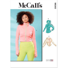 McCall's Ladies šūšanas Pattern komplekts korsešu stila jakas dizaina kods M8365 izmēri 6-8-10-12