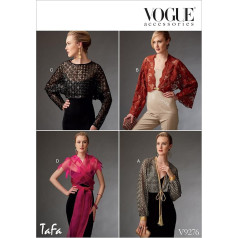 Vogue modeļi Vogue shrugs 9276 OS, modelis ar un apmetnis, izmēri S-XL, daudzkrāsains