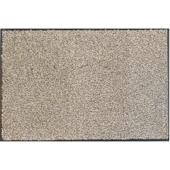 oKu-Tex Doormat | Dirt Trapper Mat | Eco Dry | Beige | Cotton | Recycled Rubber | for Indoor | Entrance Area / Front Door / Hallway | Non-Slip | 60 x 120 cm