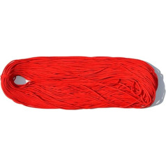 10 m x 3 mm Cotton Yarn Macrame Corespun Cotton Rope Colourful Braided Rope Cotton Cord for DIY Crafts Macrame Wall Hanging Hanging Basket Decoration, Red