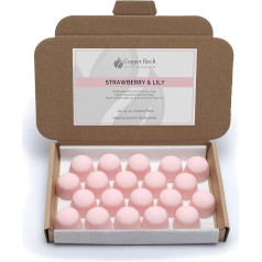 20 x Strawberry & Lily Wax Melts - 9g - Long Lasting - Highly Scented Aromatherapy