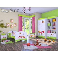 Naka24 5-Piece Set Children's Bedroom Furniture Insect Cot Bed for Girls / Boys