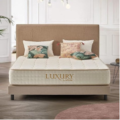 Naturalex - Atsperu matracis 160 x 190 cm - Luxury - H4 - vidēji ciets - Pocket Spring kodols - lieliski pielāgojams - viskoelastīgs augstas elastības matracis - optimāla ventilācija - zils latekss