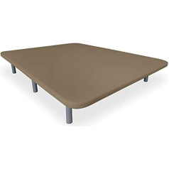 Duérmete Online - Padded 3D padded base | Noise reducing with 5 reinforcement bars 6 metal legs with 27 cm thread | 150 x 190