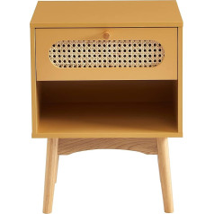 Baïta BAÏTA Sixtin Bedside Table, Saffron Yellow, L40 cm