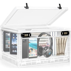 Lalifebuss Large Personal Items Lockable Storage Box Combination for Office Locker/School/Medicine/Snacks/Phone Prison/Electronics/Home
