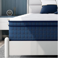 Aotumm Ciort Small Double Mattress, 120 x 190 x 25 cm, Medium Firm Hybrid Mattress with Soft Fabric and Breathable Foam for Cool Comfort, Supportive Double Mattress (120 x 190 x 25 cm)