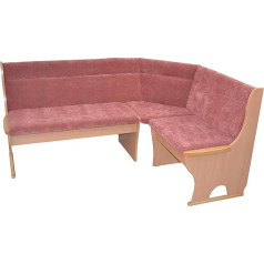 Moebel Direkt Online Corner Bench 125 x 165 Eva Red