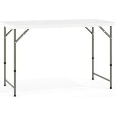 Flash Furniture 24x48 Plastic Folding Table, Steel, Granite White, 24