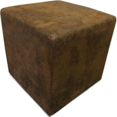 Arkiface Küchen-Preisbombe Design Cube Seat Cube I taburete 45 x 45 x 45 cm Modern Suede Look Brown