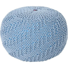 Christopher Knight Home Teal/Blue Knitted Cotton Stool