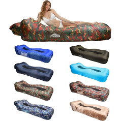 Formizon Inflatable Sofa, Air Sofa for Land and Water, Foldable Air Lounger, Portable Lightweight Inflatable Lounger with Storage Bag for Outdoor Camping Beach Travel Party Indoor Backyard