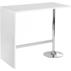 Avanti Trendstore - Bar Table in 2, Approx. 120 x 105 x 60 cm (High-Gloss White)